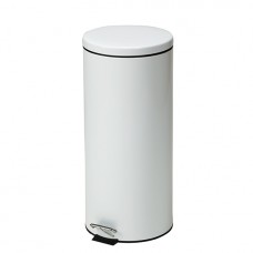 Waste Receptacle Clinton Large Round White Model TR-32W